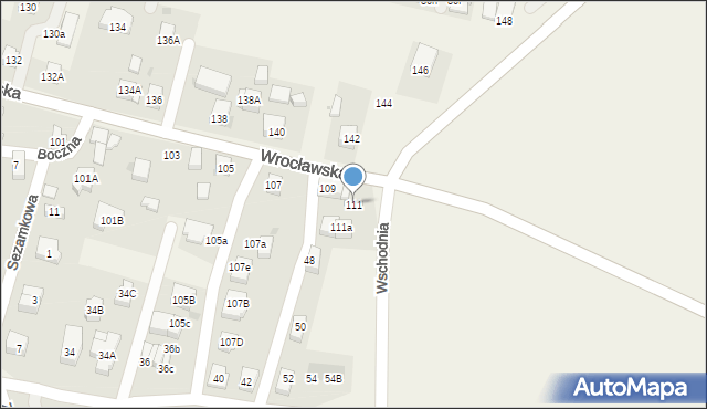 Kiełczów, Wrocławska, 111, mapa Kiełczów