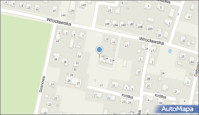 Kiełczów, Wrocławska, 11h, mapa Kiełczów