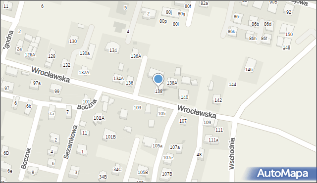 Kiełczów, Wrocławska, 138, mapa Kiełczów