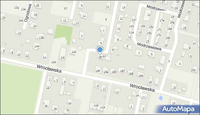 Kiełczów, Wrocławska, 16, mapa Kiełczów