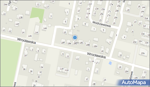 Kiełczów, Wrocławska, 18D, mapa Kiełczów