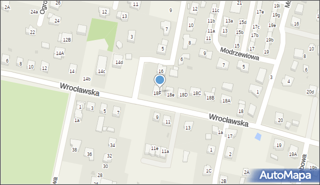 Kiełczów, Wrocławska, 18G, mapa Kiełczów