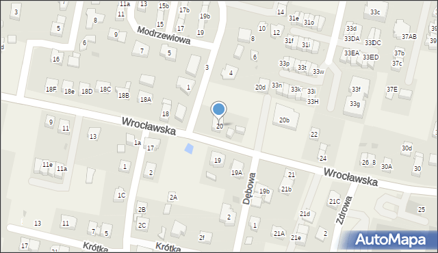 Kiełczów, Wrocławska, 20, mapa Kiełczów