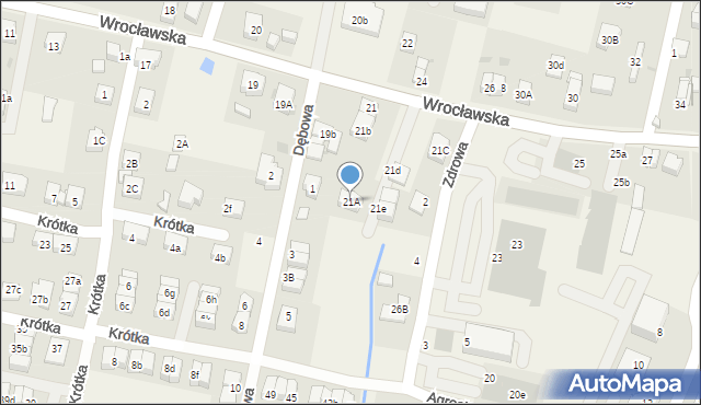 Kiełczów, Wrocławska, 21A, mapa Kiełczów