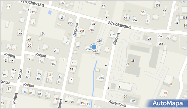 Kiełczów, Wrocławska, 21f, mapa Kiełczów