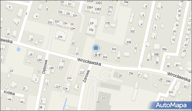 Kiełczów, Wrocławska, 26, mapa Kiełczów