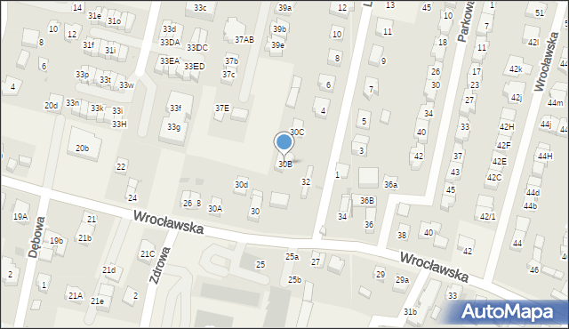 Kiełczów, Wrocławska, 30B, mapa Kiełczów