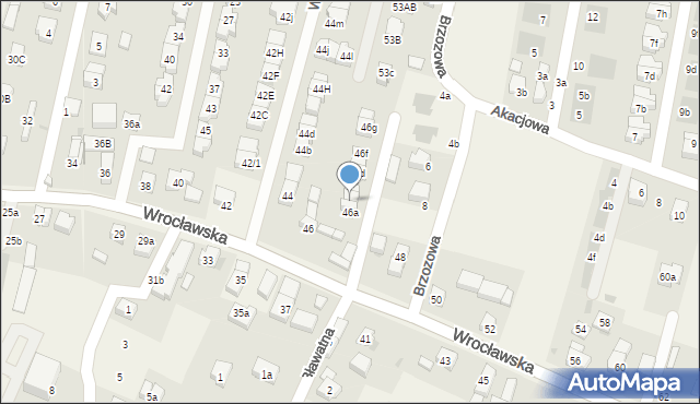 Kiełczów, Wrocławska, 46b, mapa Kiełczów