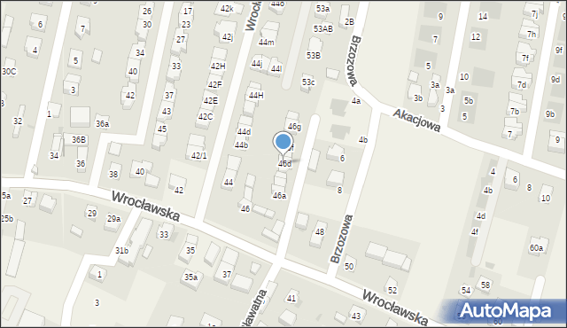 Kiełczów, Wrocławska, 46d, mapa Kiełczów