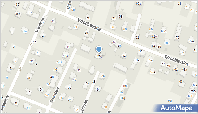 Kiełczów, Wrocławska, 47A, mapa Kiełczów