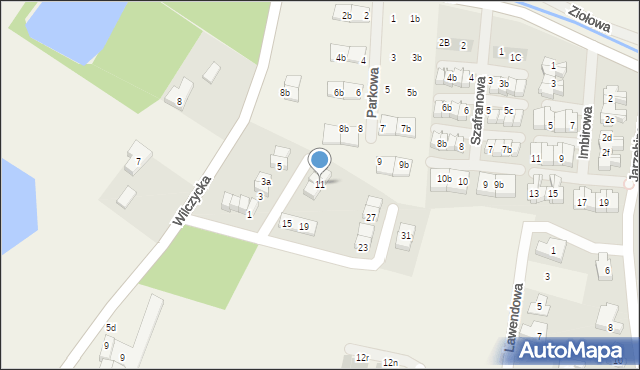 Kiełczówek, Wrzosowa, 11, mapa Kiełczówek