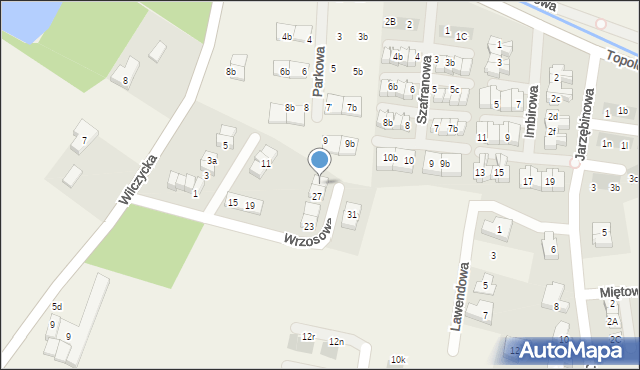 Kiełczówek, Wrzosowa, 29, mapa Kiełczówek