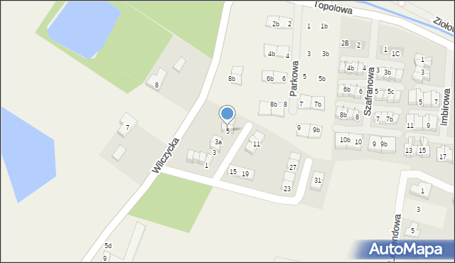 Kiełczówek, Wrzosowa, 5, mapa Kiełczówek