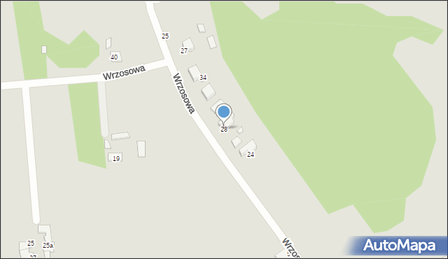 Kłobuck, Wrzosowa, 28, mapa Kłobuck