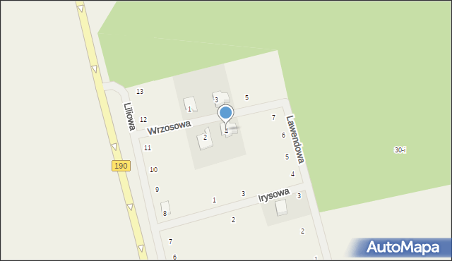 Kobylec, Wrzosowa, 4, mapa Kobylec