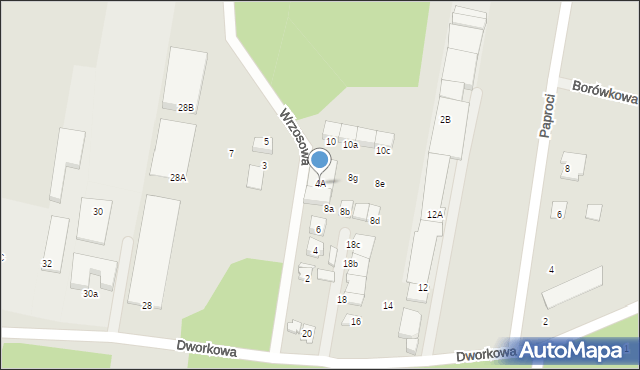 Kobyłka, Wrzosowa, 4A, mapa Kobyłka