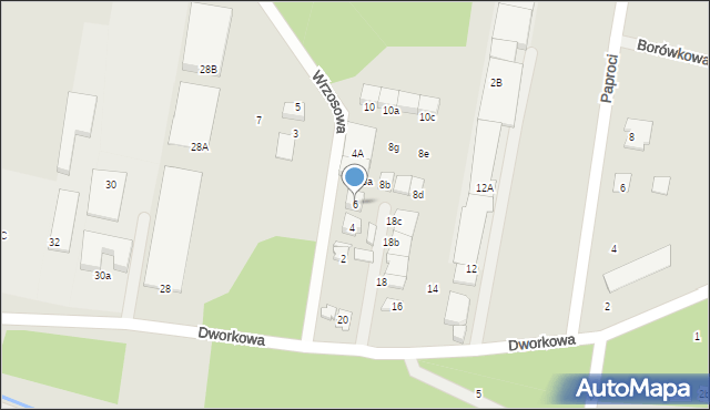 Kobyłka, Wrzosowa, 6, mapa Kobyłka