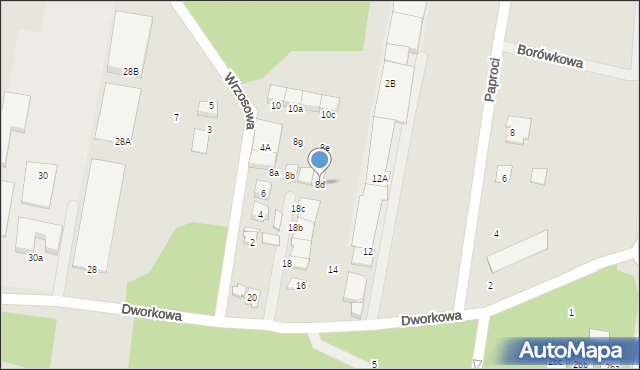 Kobyłka, Wrzosowa, 8d, mapa Kobyłka