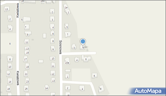 Kokoszkowy, Wrzosowa, 5, mapa Kokoszkowy