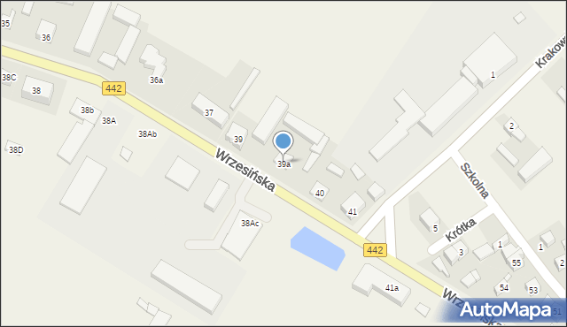 Kołaczkowo, Wrzesińska, 39a, mapa Kołaczkowo