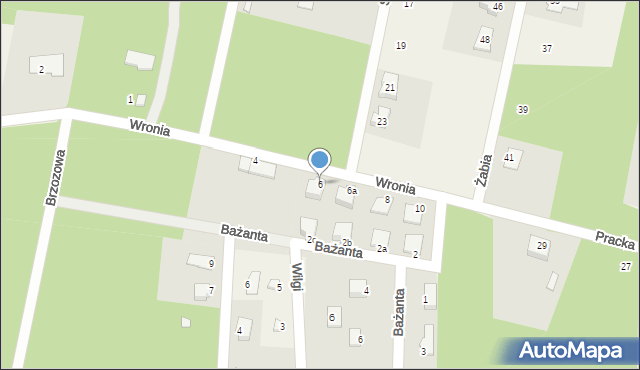 Korzeniówka, Wronia, 6, mapa Korzeniówka