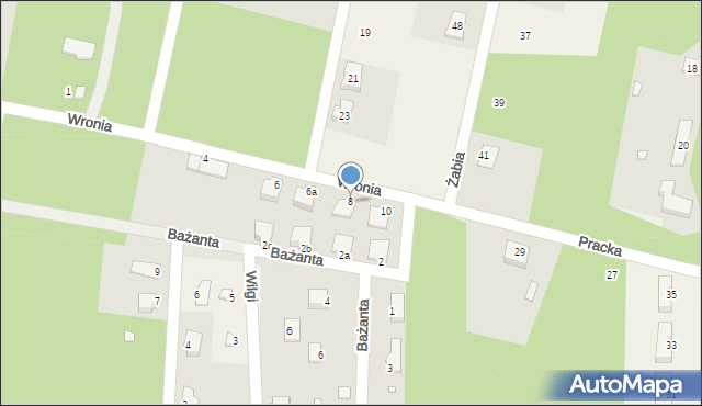 Korzeniówka, Wronia, 8, mapa Korzeniówka