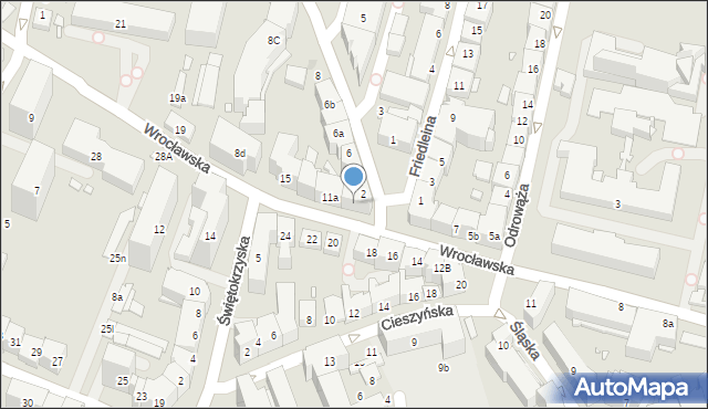 Kraków, Wrocławska, 11, mapa Krakowa