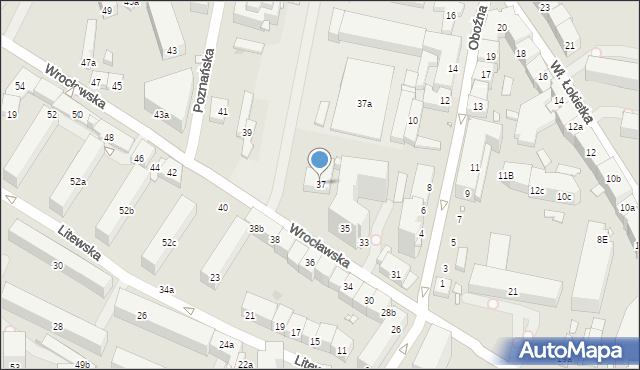 Kraków, Wrocławska, 37, mapa Krakowa