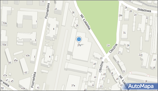 Kraków, Wrocławska, 37b, mapa Krakowa