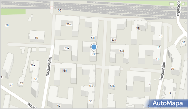 Kraków, Wrocławska, 53f, mapa Krakowa