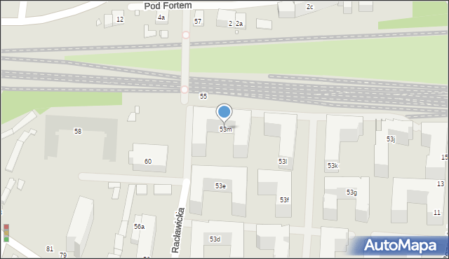 Kraków, Wrocławska, 53m, mapa Krakowa