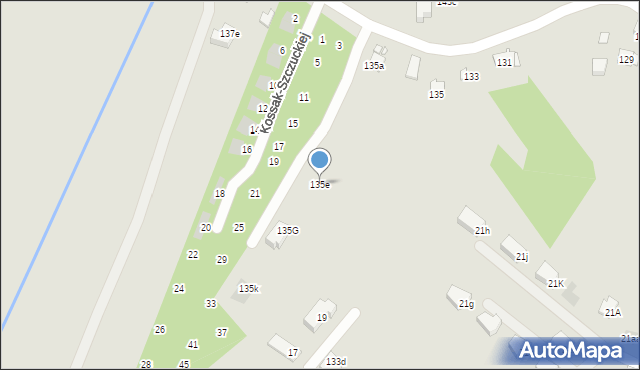 Kraków, Wrobela Feliksa, 135e, mapa Krakowa