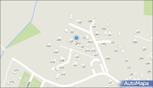 Kraków, Wrobela Feliksa, 147, mapa Krakowa