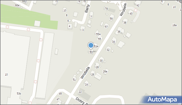 Kraków, Wrobela Feliksa, 53, mapa Krakowa