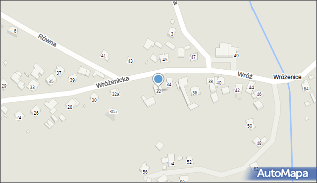 Kraków, Wróżenicka, 32, mapa Krakowa