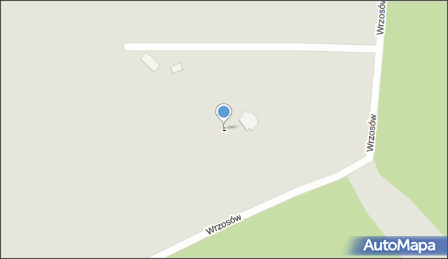 Krapkowice, Wrzosów, 4, mapa Krapkowice