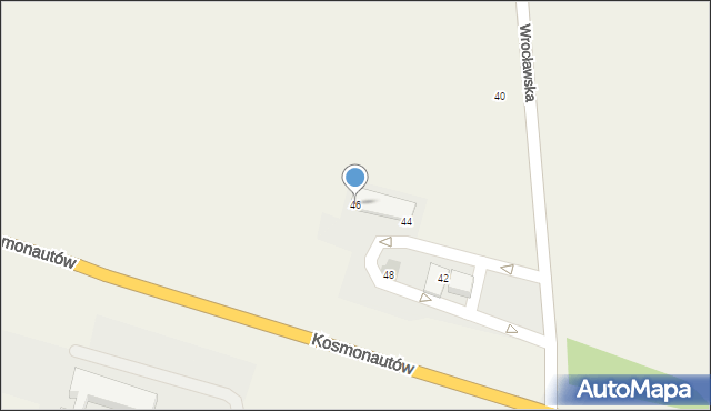 Krępice, Wrocławska, 46, mapa Krępice