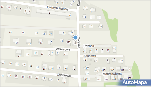 Kryspinów, Wrzosowa, 2, mapa Kryspinów