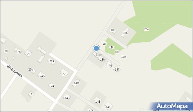 Krzaki Czaplinkowskie, Wrzosowa, 18i, mapa Krzaki Czaplinkowskie