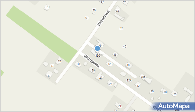 Krzaki Czaplinkowskie, Wrzosowa, 32C, mapa Krzaki Czaplinkowskie