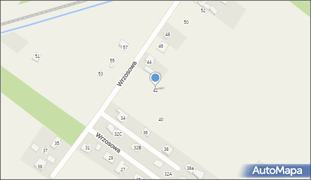 Krzaki Czaplinkowskie, Wrzosowa, 42, mapa Krzaki Czaplinkowskie