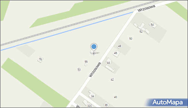 Krzaki Czaplinkowskie, Wrzosowa, 57, mapa Krzaki Czaplinkowskie