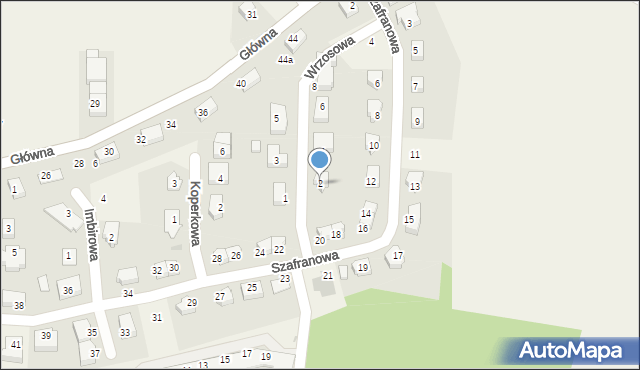 Krzeptów, Wrzosowa, 2, mapa Krzeptów