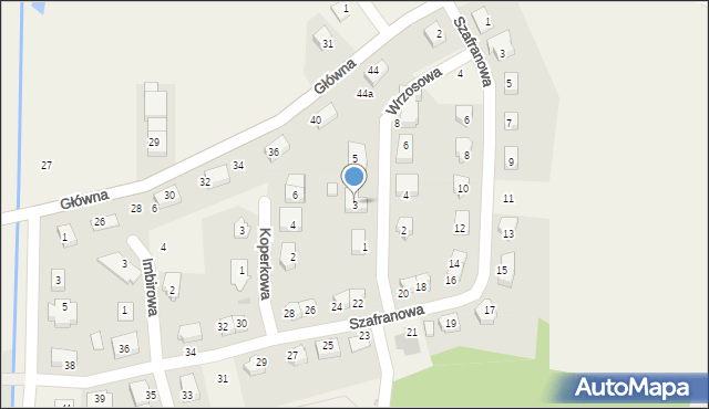 Krzeptów, Wrzosowa, 3, mapa Krzeptów