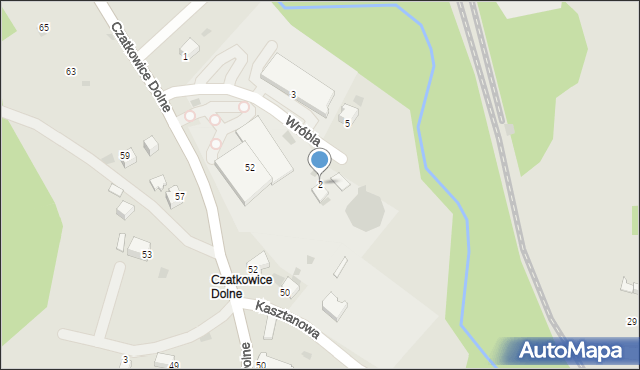 Krzeszowice, Wróbla Ignacego, dr., 2, mapa Krzeszowice