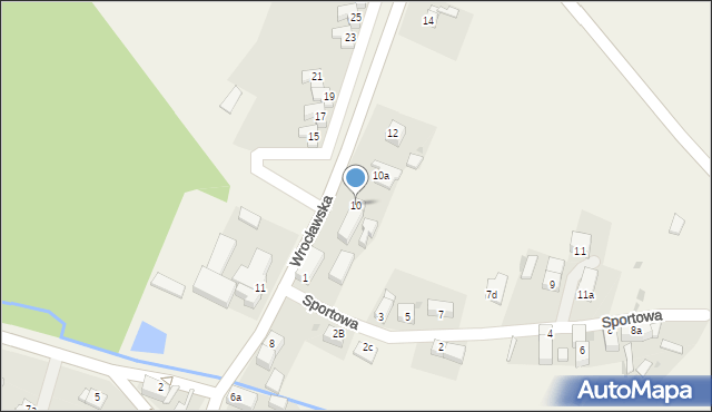 Łażany, Wrocławska, 10, mapa Łażany