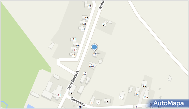 Łażany, Wrocławska, 12, mapa Łażany