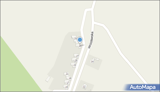 Łażany, Wrocławska, 29, mapa Łażany