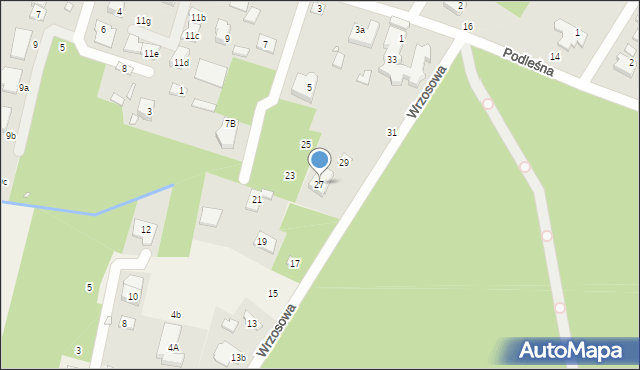 Łazy, Wrzosowa, 27, mapa Łazy