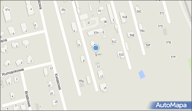 Łęczyca, Wrzosowa, 9, mapa Łęczyca